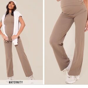 PrettyLittleThing Maternity Taupe Top